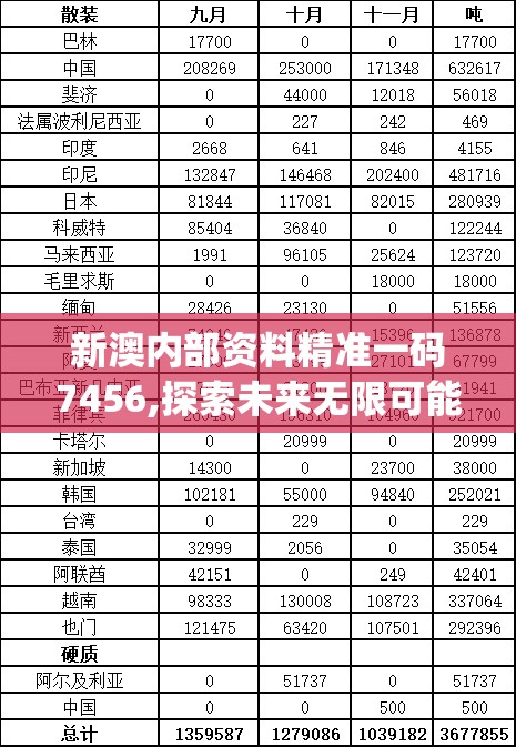 新澳内部资料精准一码7456,探索未来无限可能_灵活版.3.575