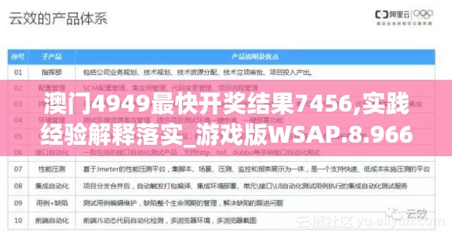 澳门4949最快开奖结果7456,实践经验解释落实_游戏版WSAP.8.966