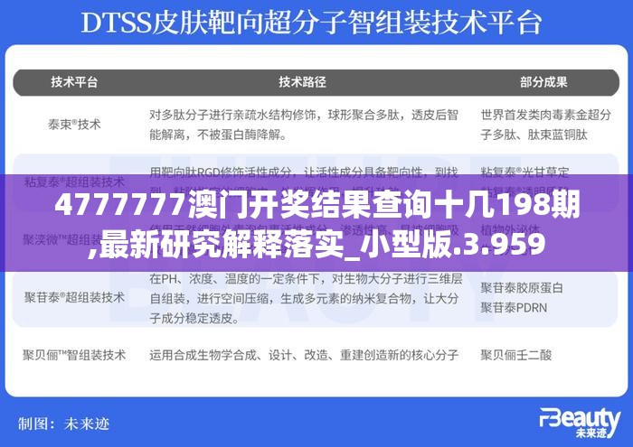 4777777澳门开奖结果查询十几198期,最新研究解释落实_小型版.3.959