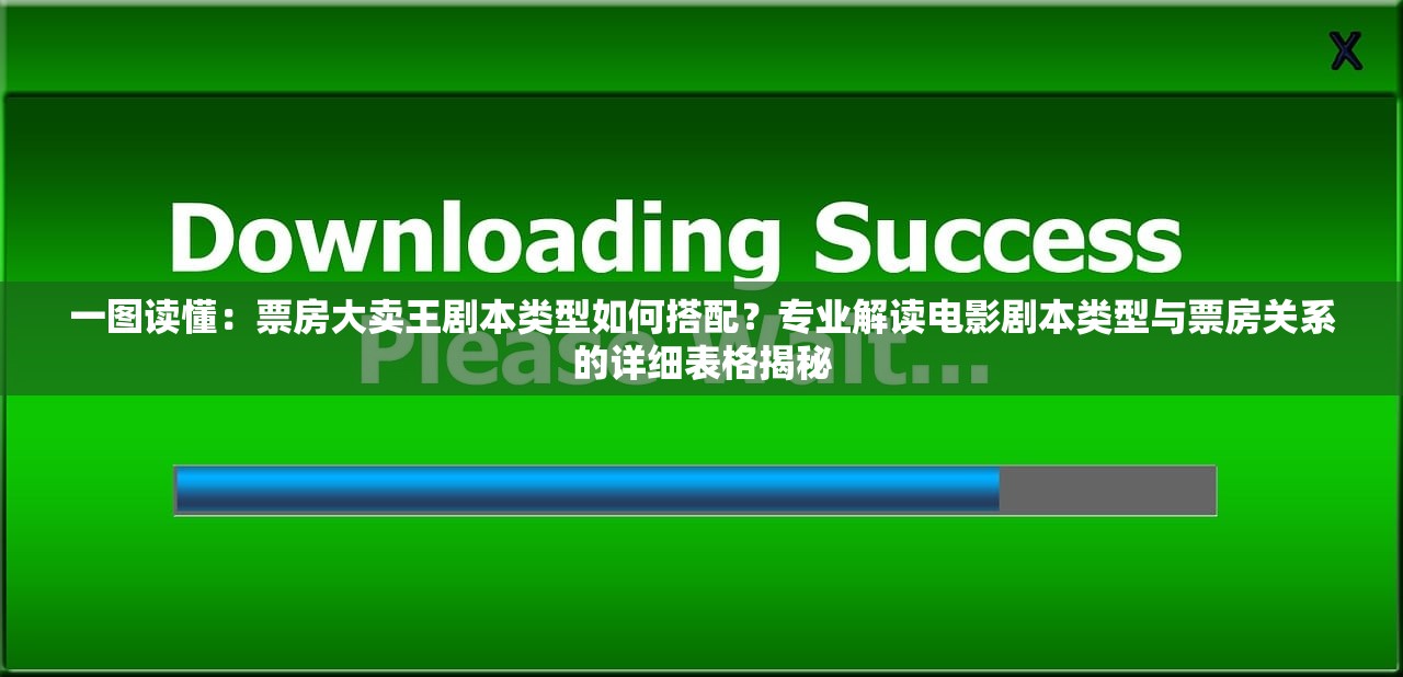 一图读懂：票房大卖王剧本类型如何搭配？专业解读电影剧本类型与票房关系的详细表格揭秘