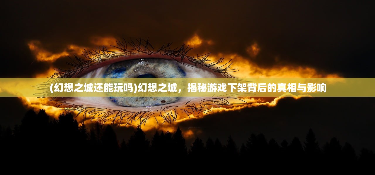 (幻想之城还能玩吗)幻想之城，揭秘游戏下架背后的真相与影响